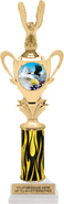 1/2 Cup Insert Riser Trophy on Horseshoe Synthetic Base [16 inch]