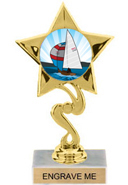 Star Color Insert Trophy [7 inch]