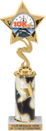 10.5 inch Star Color Insert Trophy w/ Column