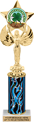 Star Victory Color Insert Trophy w/ Column