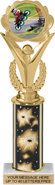 Victory Color Insert Trophy w/ Column [10.5 inch]