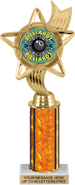10.5 inch Color Insert Trophy w/ Column