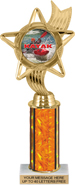10.5 inch Color Insert Trophy w/ Column