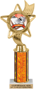 10.5 inch Color Insert Trophy w/ Column