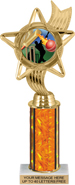 10.5 inch Color Insert Trophy w/ Column