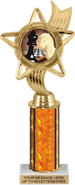 10.5 inch Color Insert Trophy w/ Column