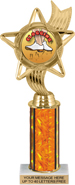 10.5 inch Color Insert Trophy w/ Column