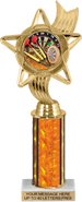 10.5 inch Color Insert Trophy w/ Column