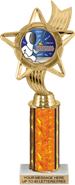 10.5 inch Color Insert Trophy w/ Column