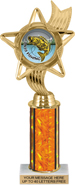 10.5 inch Color Insert Trophy w/ Column