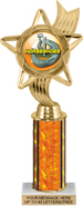 10.5 inch Color Insert Trophy w/ Column