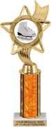 10.5 inch Color Insert Trophy w/ Column