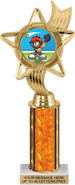 10.5 inch Color Insert Trophy w/ Column