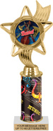 10.5 inch Color Insert Trophy w/ Column