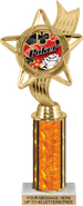 10.5 inch Color Insert Trophy w/ Column