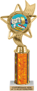 10.5 inch Color Insert Trophy w/ Column