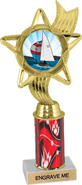 Color Insert Trophy w/ Column [10.5 inch]