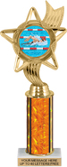 10.5 inch Color Insert Trophy w/ Column