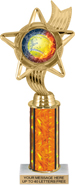 10.5 inch Color Insert Trophy w/ Column