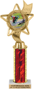 Color Insert Trophy w/ Column [12.5 inch]