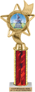 12.5 inch Color Insert Trophy w/ Column