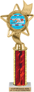 12.5 inch Color Insert Trophy w/ Column