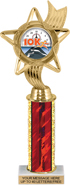 12.5 inch Color Insert Trophy w/ Column