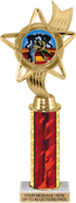 12.5 inch Color Insert Trophy w/ Column