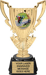 1/2 Cup Color Insert Trophy [9 inch] large