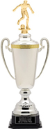 Silver Plated Italian Cup with Figure