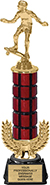 Wreath Riser Mahogany Column Trophy on Synthetic Base [15 inch]