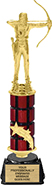 Shooting Star Riser Mahogany Column Trophy [12 inch]