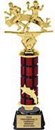 Shooting Star Riser Mahogany Column Trophy [13 inch]