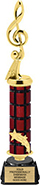 Shooting Star Riser Mahogany Column Trophy [14 inch]