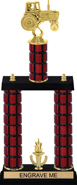 Mahogany Two-Post Trophy [20 inch]