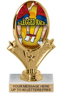 Oval-Shaped Color Insert Trophy