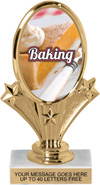 Oval-Shaped Color Insert Trophy