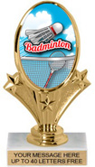 Oval-Shaped Color Insert Trophy