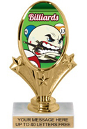 Oval-Shaped Color Insert Trophy