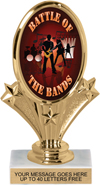 Oval-Shaped Color Insert Trophy