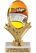 Oval-Shaped Color Insert Trophy