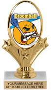 Oval-Shaped Color Insert Trophy