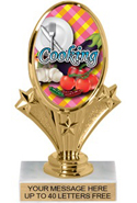 Oval-Shaped Color Insert Trophy