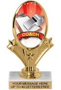 Oval-Shaped Color Insert Trophy