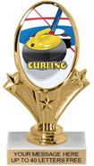 Oval-Shaped Color Insert Trophy