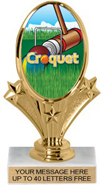 Oval-Shaped Color Insert Trophy