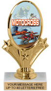 Oval-Shaped Color Insert Trophy