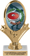 Oval-Shaped Color Insert Trophy