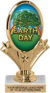 Oval-Shaped Color Insert Trophy