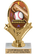 Oval-Shaped Color Insert Trophy